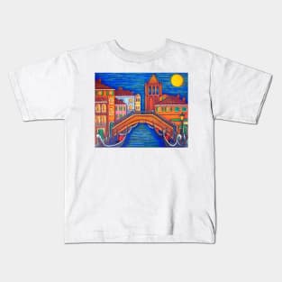 Moonlit Campo San Barnaba Kids T-Shirt